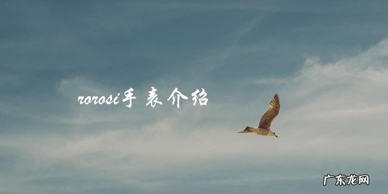 rorosi手表:隐藏在表盘背后的神秘故事!
