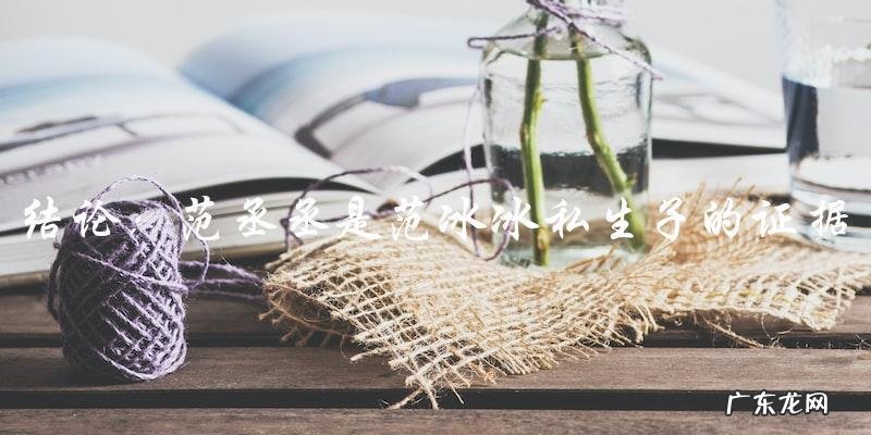 范丞丞与范冰冰私生子真相,证据惊人!