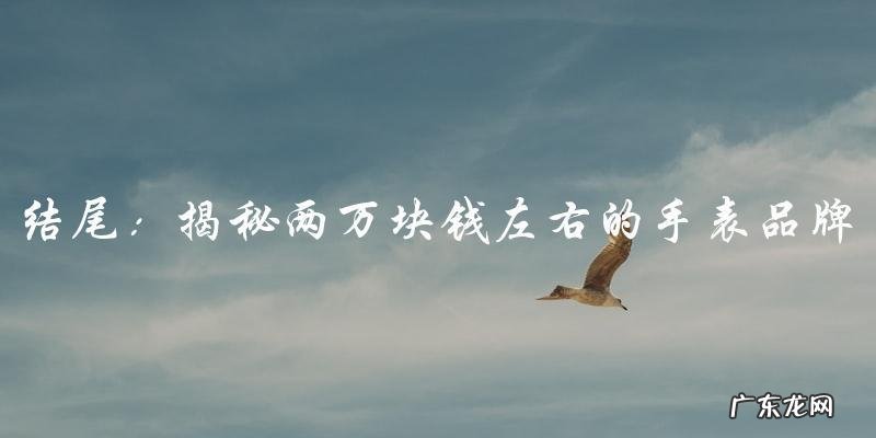 这个价位的手表品牌,究竟隐藏着怎样的惊人秘密?