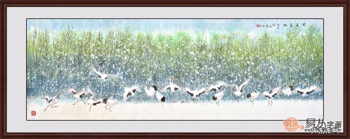 风水中的仙鹤风水图