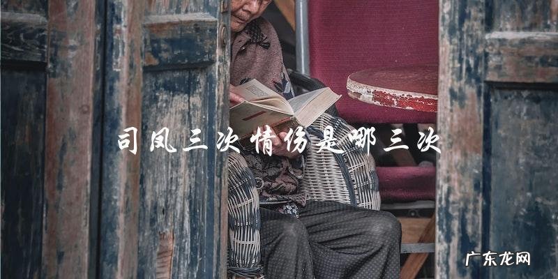 司凤三次情伤,你猜中了几次?