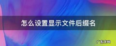 怎么设置显示文件后缀名 如何让文件显示后缀名