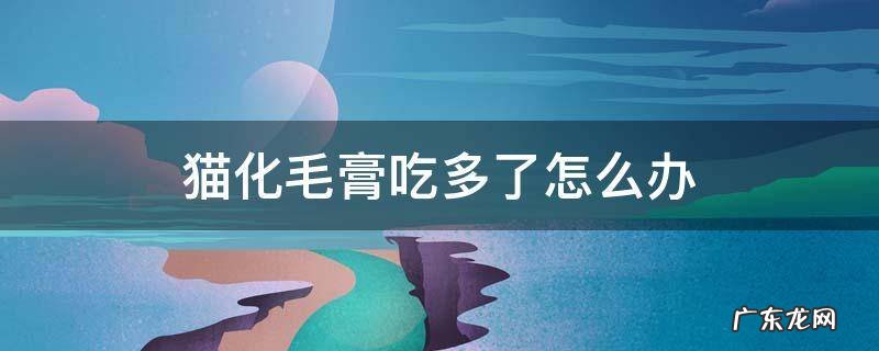 猫化毛膏喂多了会怎么样 猫化毛膏吃多了怎么办