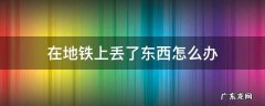在地铁上丢了东西怎么办 在地铁上丢了东西怎么办长沙