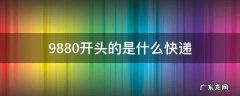 98820开头是什么快递 9880开头的是什么快递