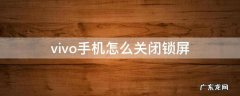 vivo手机怎么关闭锁屏 vivo手机怎么关闭锁屏密码