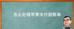 怎么处理苹果未付款账单 怎么处理苹果未付款账单ios14