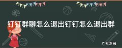 钉钉上如何退出群聊 钉钉群聊怎么退出钉钉怎么退出群