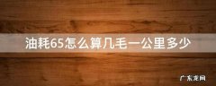 油耗6.5怎么算几毛一公里多少 油耗6.7算几毛一公里油价