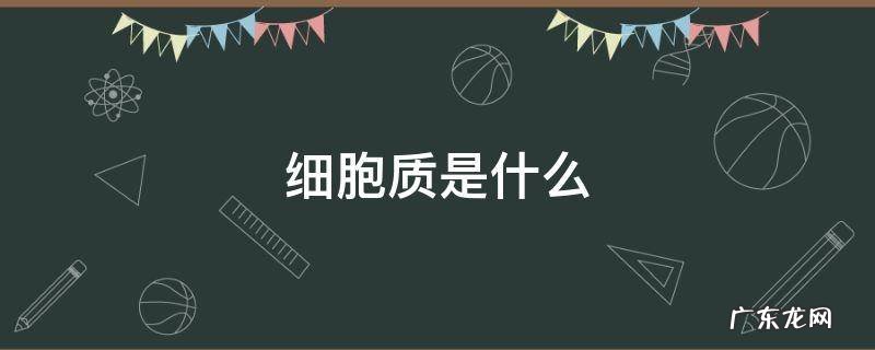 什么叫细胞质? 细胞质是什么