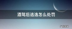 酒驾后逃逸怎么处罚 酒驾后肇事逃逸怎么处罚