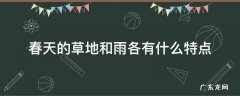 雨的四季中春天的雨有什么特点 春天的草地和雨各有什么特点