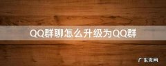 QQ怎么升级为群 QQ群聊怎么升级为QQ群
