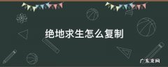 绝地求生怎么复制名字 绝地求生怎么复制
