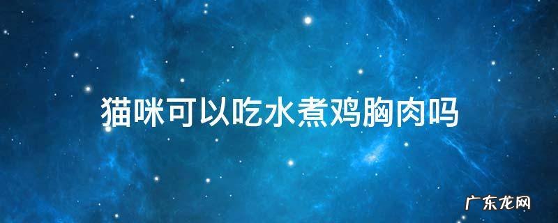猫咪能不能吃水煮鸡胸肉 猫咪可以吃水煮鸡胸肉吗