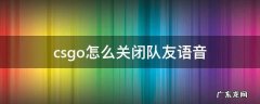 csgo怎么关闭队友语音 怎么关掉csgo队友语音