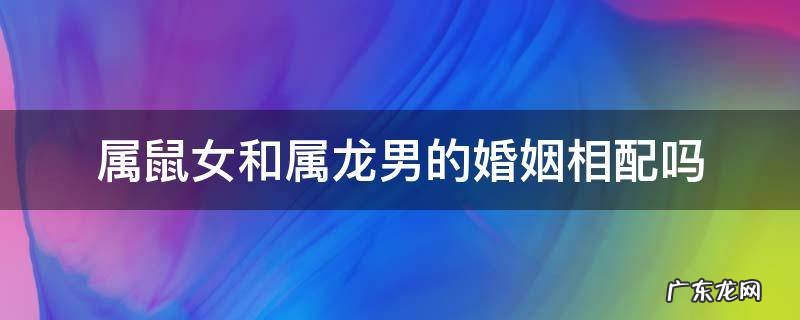 属鼠女和属龙男的婚姻相配吗 属鼠女与属龙男婚配好不好