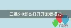 三星S10怎么打开开发者模式 三星s10e 怎么打开开发者选项