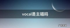 vocal和主唱 vocal是主唱吗