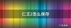 仁王2怎么保存 仁王2怎么保存pc