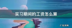实习期间的工资怎么算