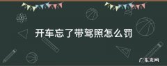 开车忘记带驾照怎么处罚 开车忘了带驾照怎么罚