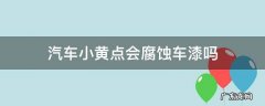 汽车小黄点会腐蚀车漆吗 车漆上小黄点什么情况导致