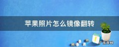 苹果照片怎么镜像翻转ios14.3 苹果照片怎么镜像翻转