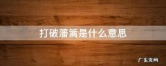 打破藩篱是什么意思 打破藩篱还是冲破藩篱