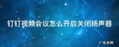 钉钉视频会议如何关闭扬声器 钉钉视频会议怎么开启关闭扬声器
