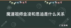 思追和金凌谁更重要在魏无羡 魔道祖师金凌和思追是什么关系