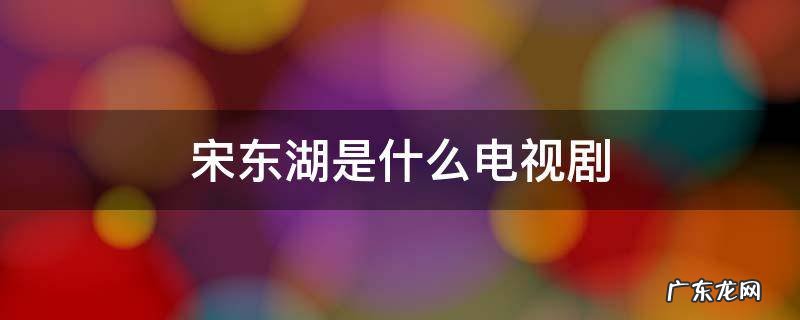 宋东湖扮演者 宋东湖是什么电视剧