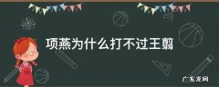 项燕为什么打不过王翦 王翦击败项燕项燕有多少兵了