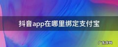 抖音app在哪里绑定支付宝 抖音绑支付宝在哪找