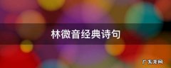 林徽因诗文集名句 林微音经典诗句