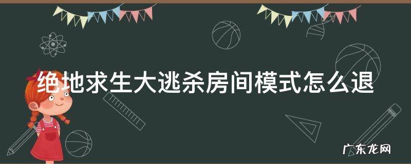 绝地求生大逃杀房间模式怎么退 绝地求生大逃杀游戏设置