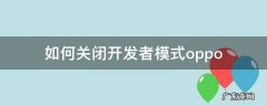 如何关闭开发者模式oppoa5 如何关闭开发者模式oppo