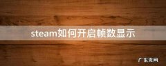 steam如何开启帧数显示 steam游戏怎么开帧数显示