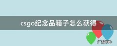 csgo如何获得纪念品箱子 csgo纪念品箱子怎么获得