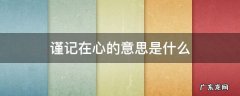 铭记在心的意思是什么意思 谨记在心的意思是什么