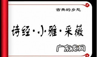 采薇中表明诗人出发和归来的时间句子 采薇的诗人出门时是什么季节