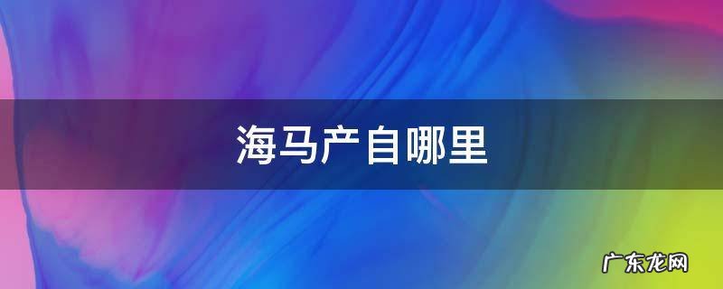 海马原产地 海马产自哪里