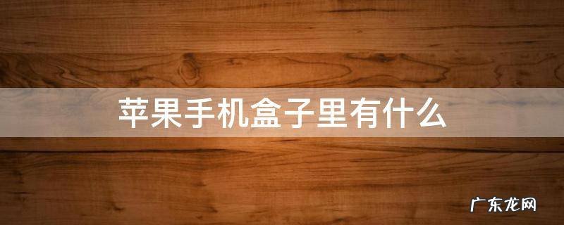 苹果手机盒子里有什么 苹果手机盒里都有什么