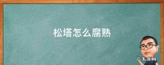 松塔腐熟有无营养 松塔怎么腐熟