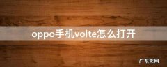 oppo手机volte怎么打开 OPPO手机怎么打开volte