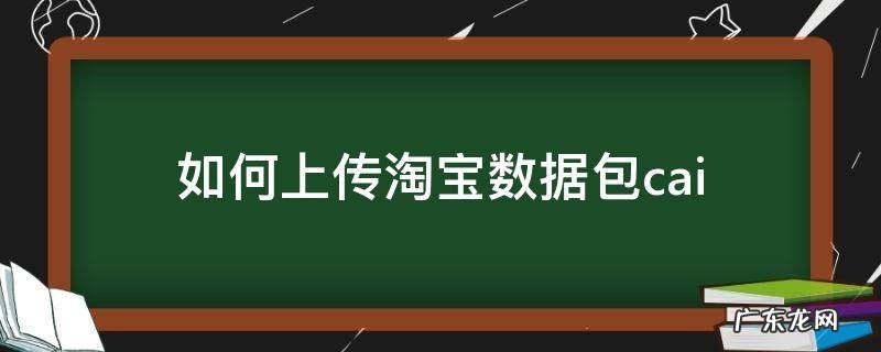 怎么用数据包上传宝贝 如何上传淘宝数据包cai