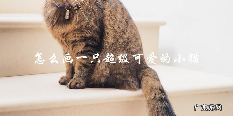 如何画出一只超级可爱的小猫?