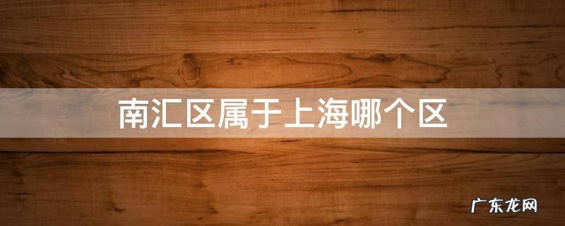 上海市南汇是属于哪个区 南汇区属于上海哪个区