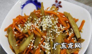牛蒡小菜的做法视频 牛蒡小菜的做法