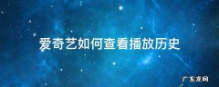 爱奇艺怎么查看历史记录是什么时间看的 爱奇艺如何查看播放历史